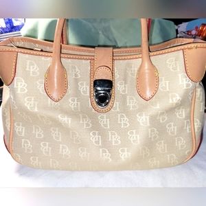 DOONEY & BOURKE DOUBLE SHORT LEATHER HANDLE SATCHEL